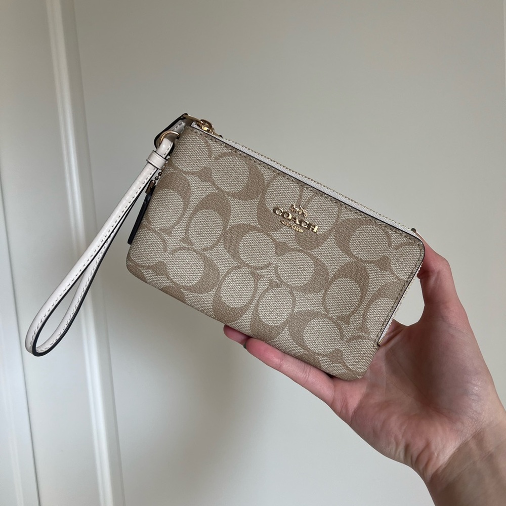 Coach Tan Wristlet